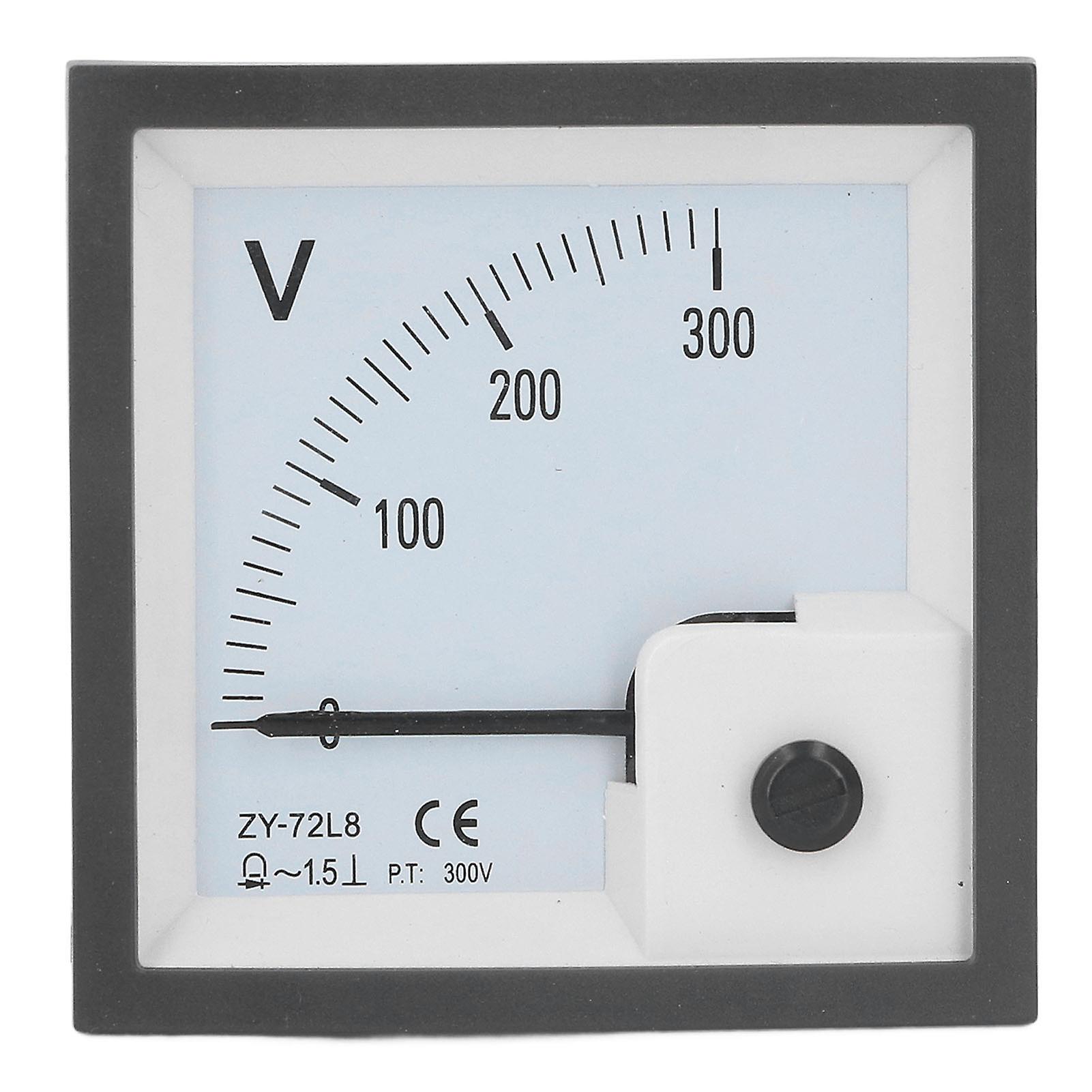 Analog Voltmeter 0‑300V Pointer Volt Meter Panel Needle Voltage Gauge for Equipment 