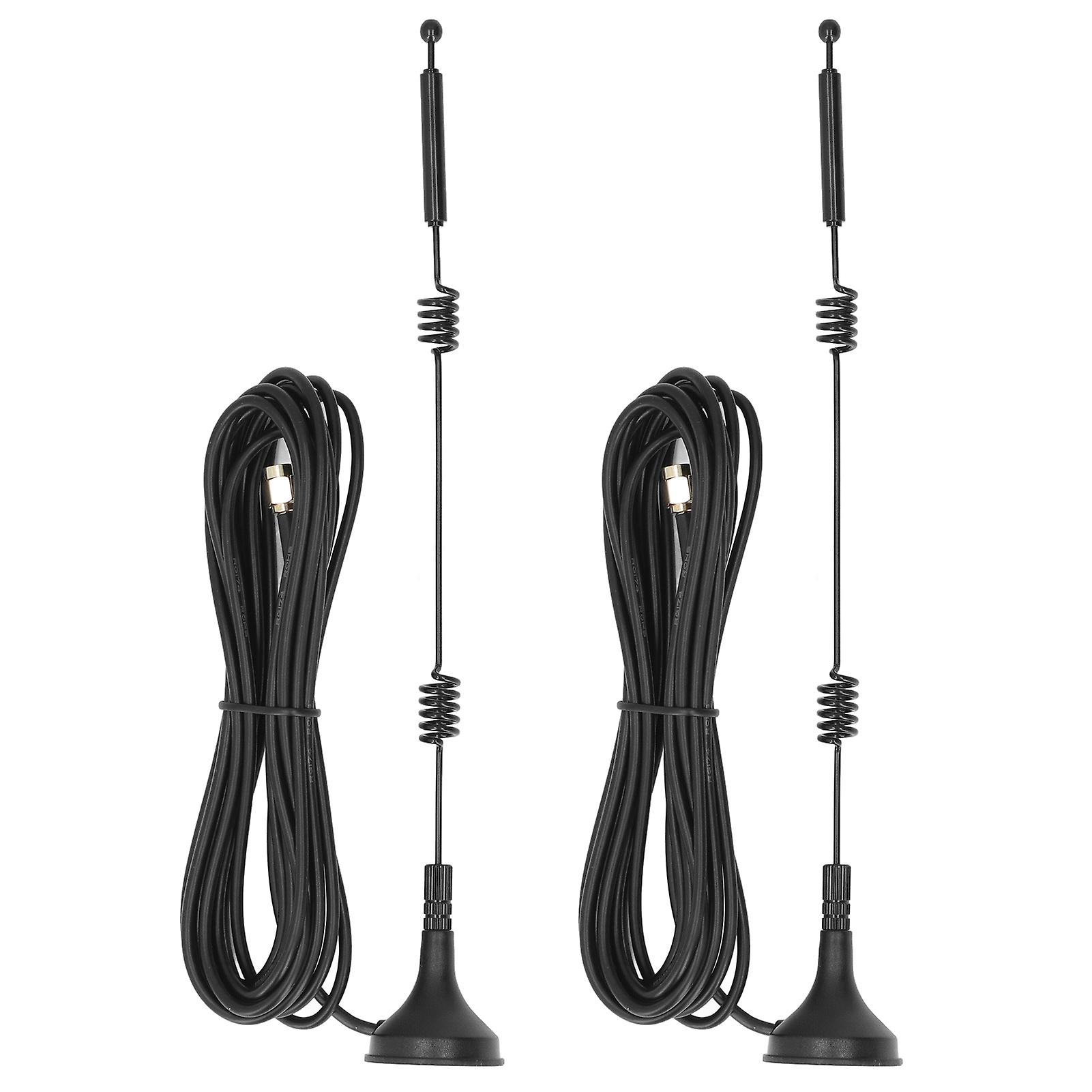 2-Pack 2.4GHz/5.8GHz Wi-Fi Antenna, Magnetic Base, Dual Band Copper, 12dBi High Gain, with Internal SMA Interface