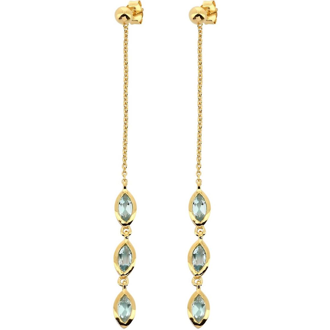 Goldene Kira & Topas Ohrringe