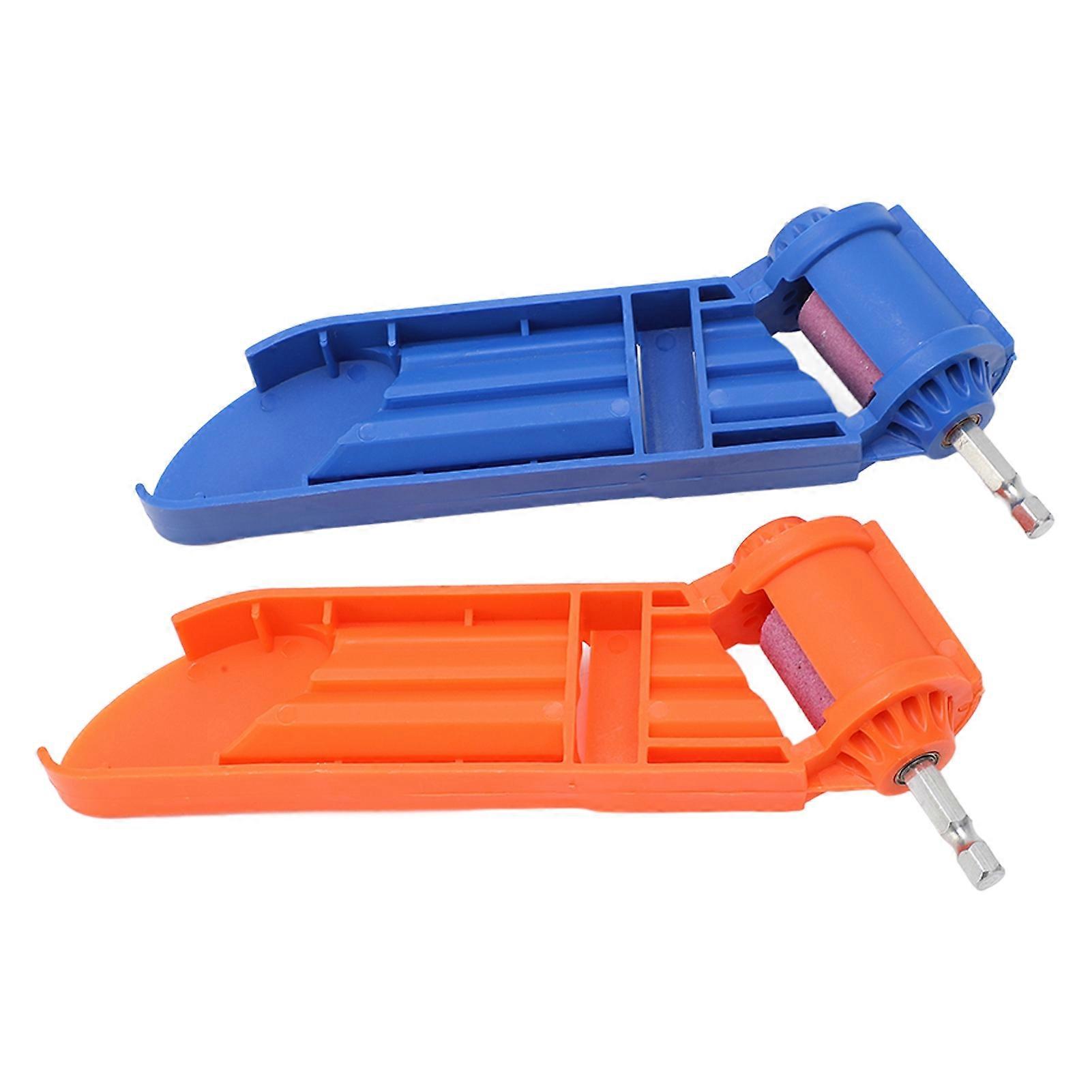 Drill Sharpener 2 Pieces Portable Drill Sharpener Corundum Grinding Wheel Power Tool Drill Polishing Grinding Tool Set