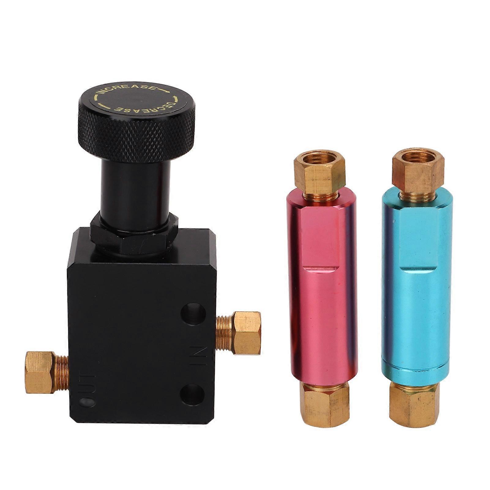 Adjustable Inline Brake Proportioning Valve with 2lb 10lb Residual Valve Kit Adjustable Proportioning Residual Valve Kit Universal Accessories