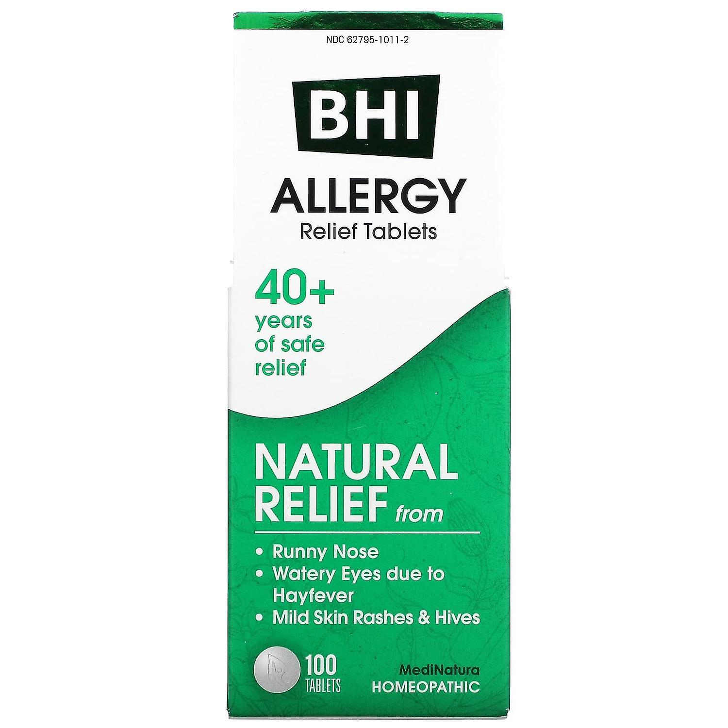 MediNatura, BHI, Allergy Relief, 100 Tablets