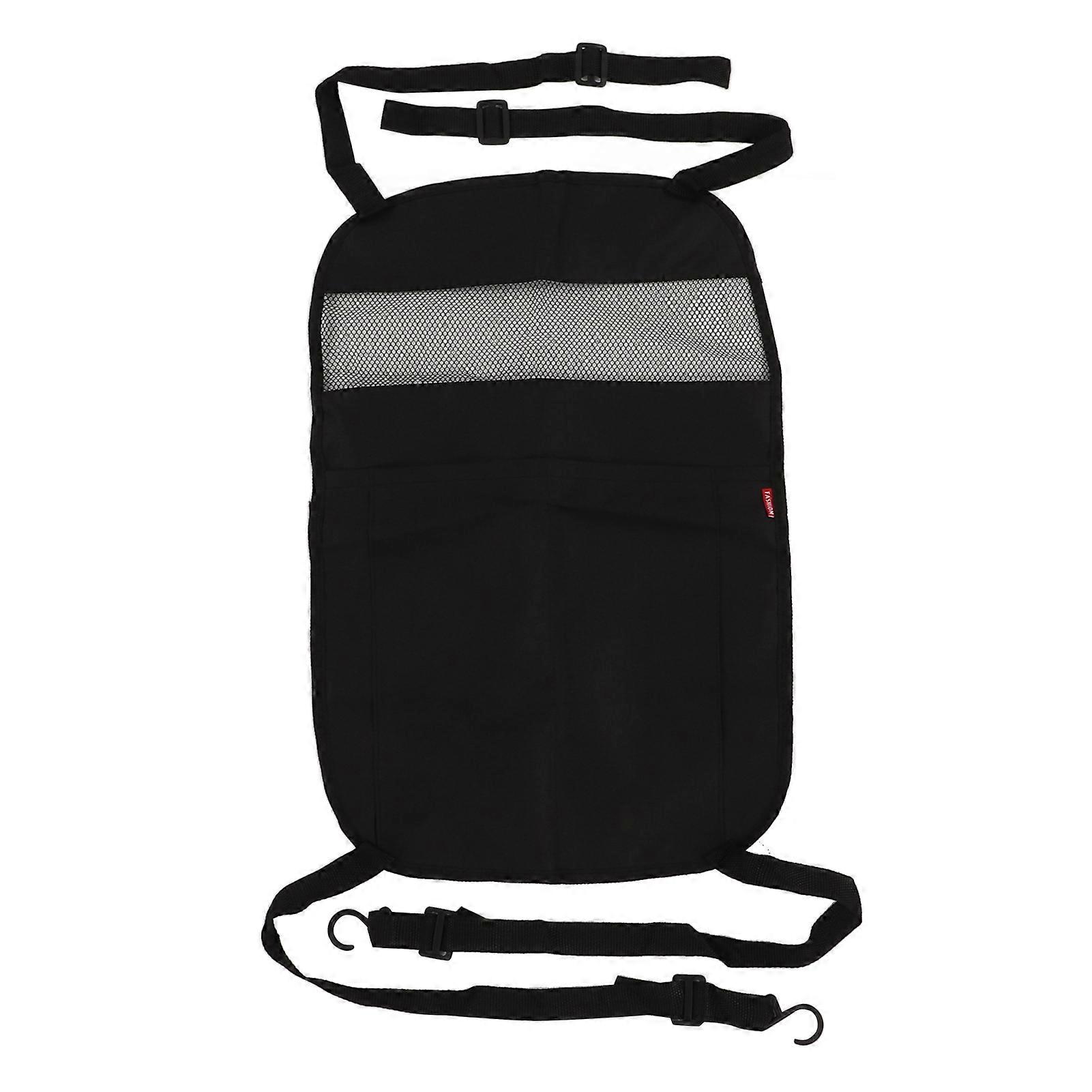 Car Net Holder Oxford Cloth 59x39cm Black Universal Seat Back Mesh Organizer for Automobiles