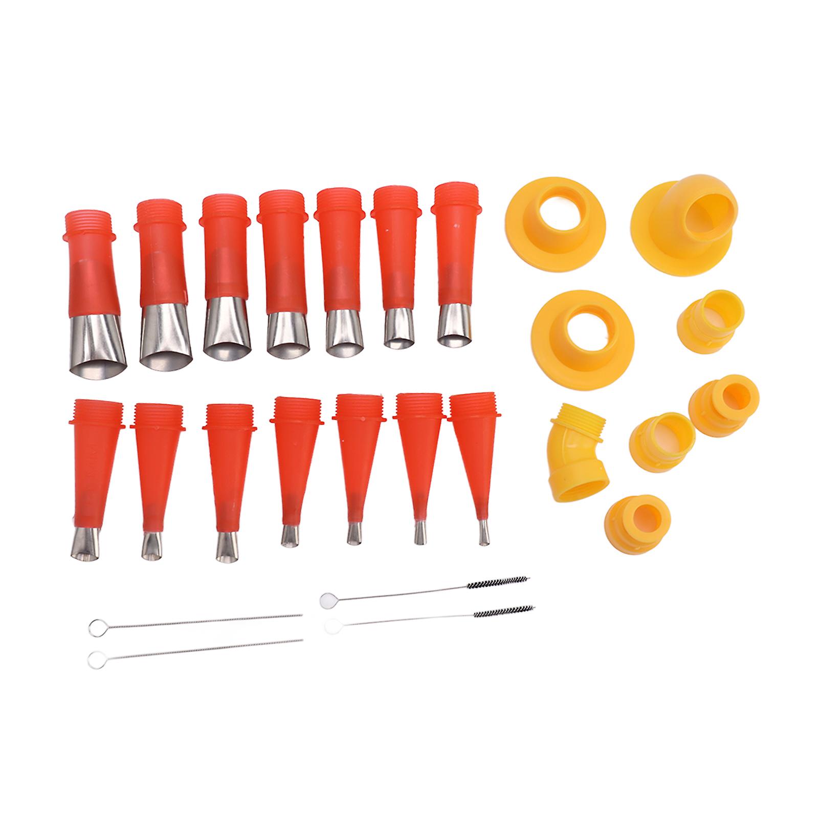 Universal Integrated Nozzle Tool Kit Stainless Nozzle Applicator with Base for Tile Window Glass Exterior Wall 