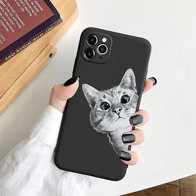 iPhone 12 Pro Max shell with funny cat cat lover
