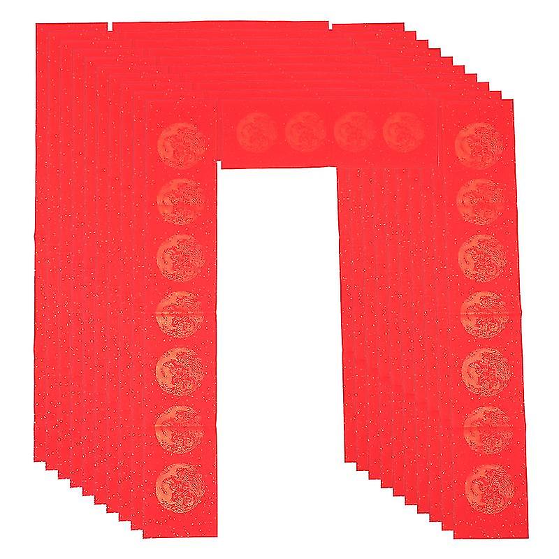 15pcs Couplets Red Xuan Paper