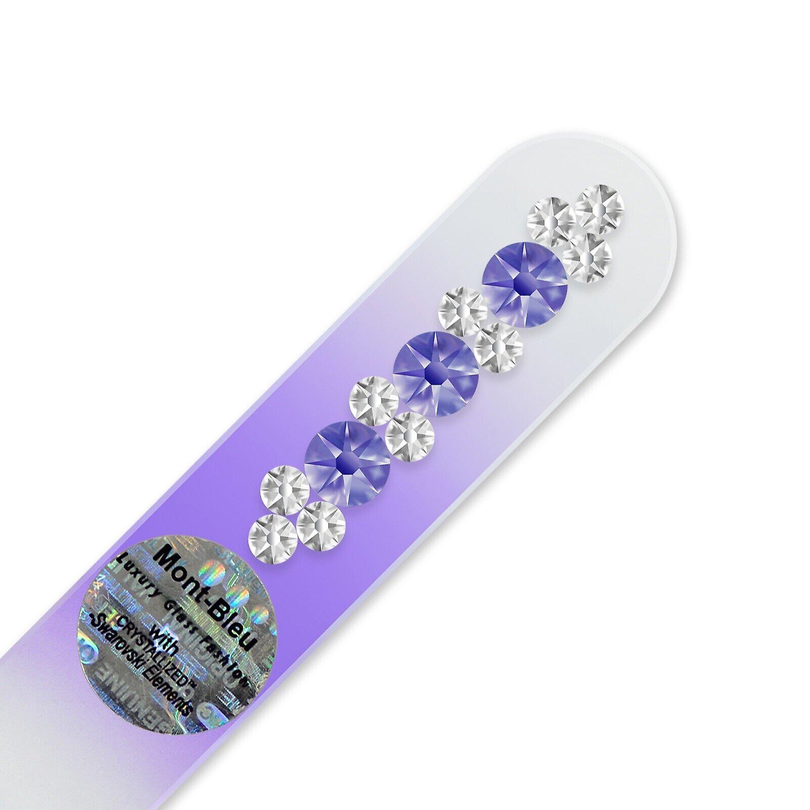 Purse size nail file ORC-S - Tanzanite - Crystal