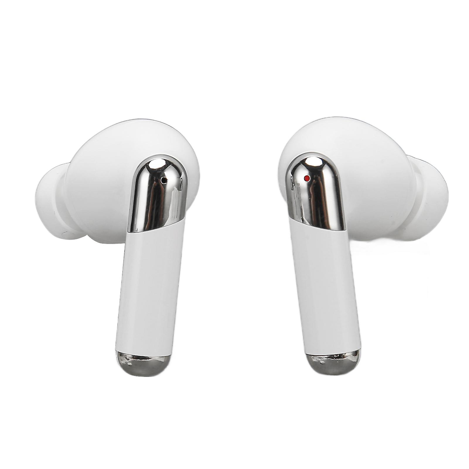 Language Translator Earbuds 144 Languages Noise Reduction Bluetooth 5.3 Wireless Smart Translator Earphone White 