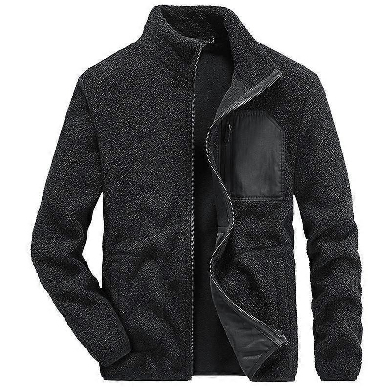Sherpa Men's Cardigan Warm Wool Jacket