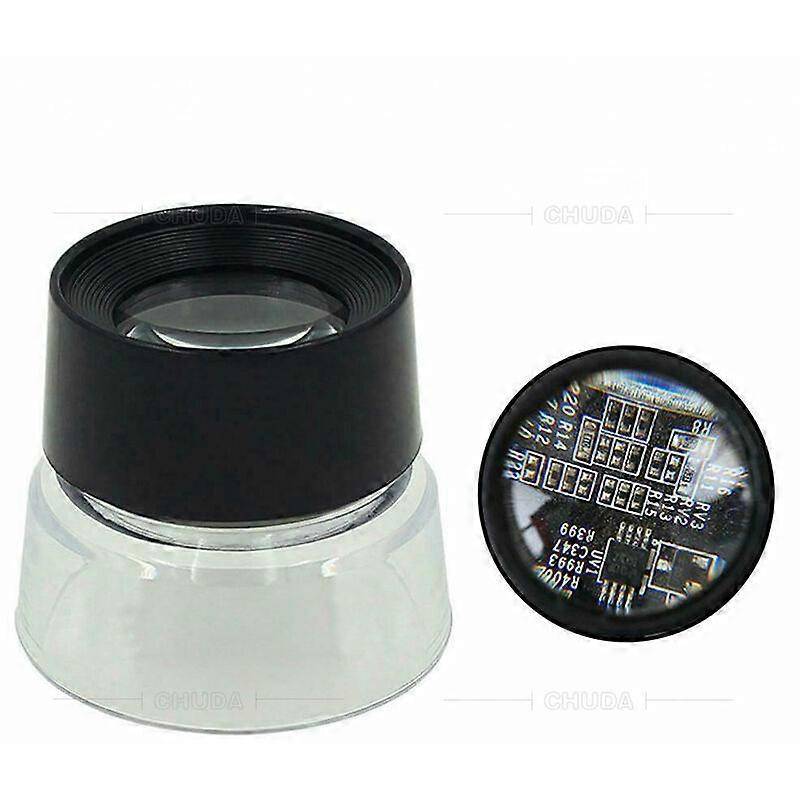 Stand magnifier, 10x magnification, with instant-connect reticles