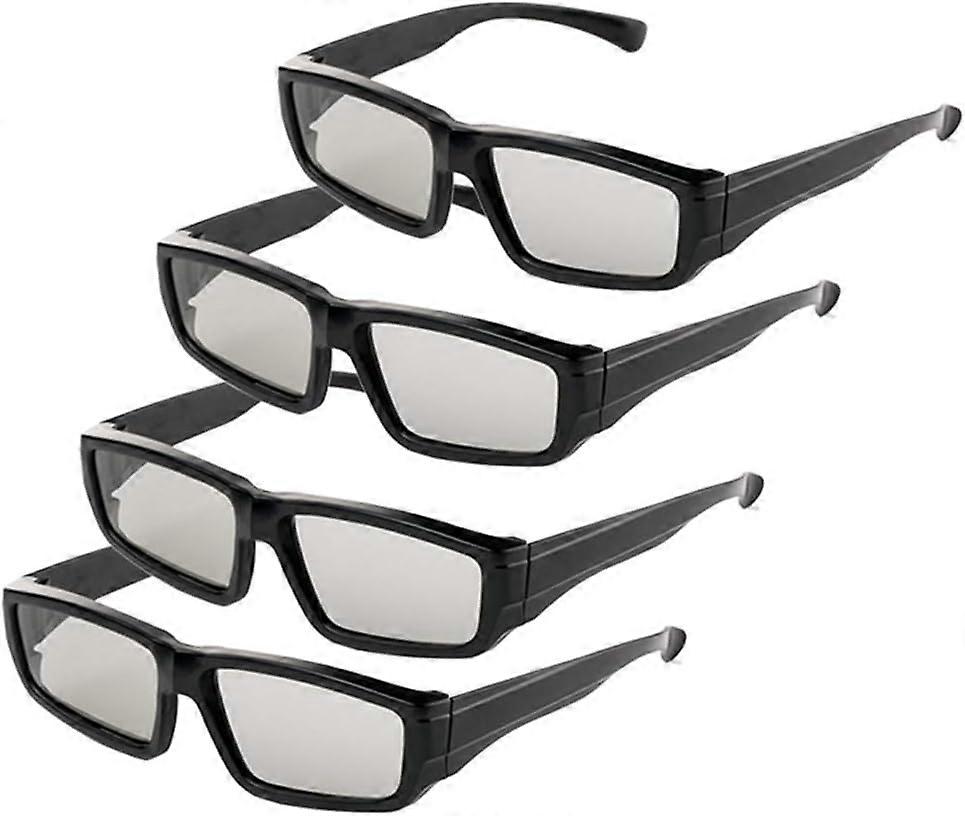 4X 3D Glasses Lunettes Unisexes polarises passives RealD C