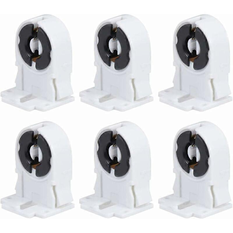 20 Pcs Fluorescent Lamp Holder Screw Type T8/G13 Non-Shunted Lamp Holder Tombstone Socket Replacement for LED Fluorescent Tube