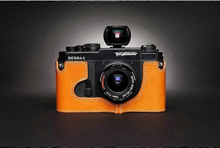Handmade For Top Layer Leather Half Camera Case Bag Cover For Bessa R4 R3 R2 T Rollei 35rf