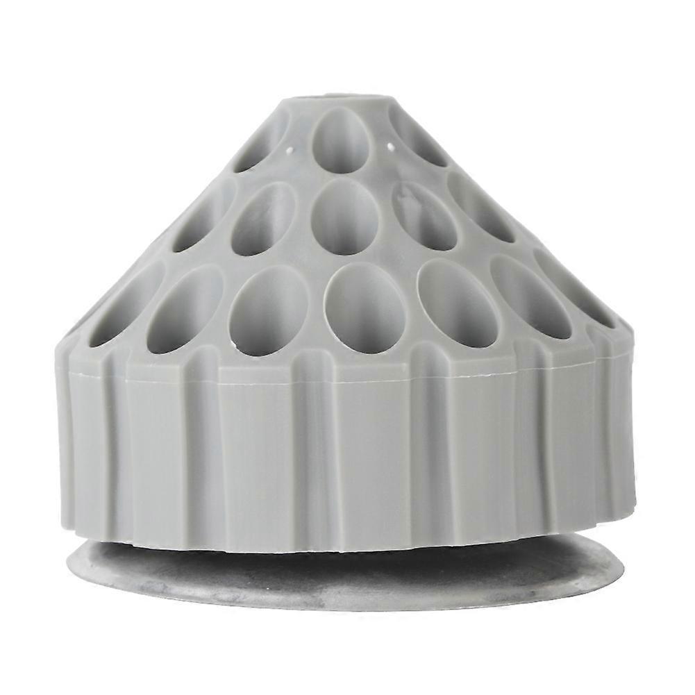 Rotatable Bur Holder Drill Bit Tap Stand Grinding Carving Tools Organizer Box (gray)