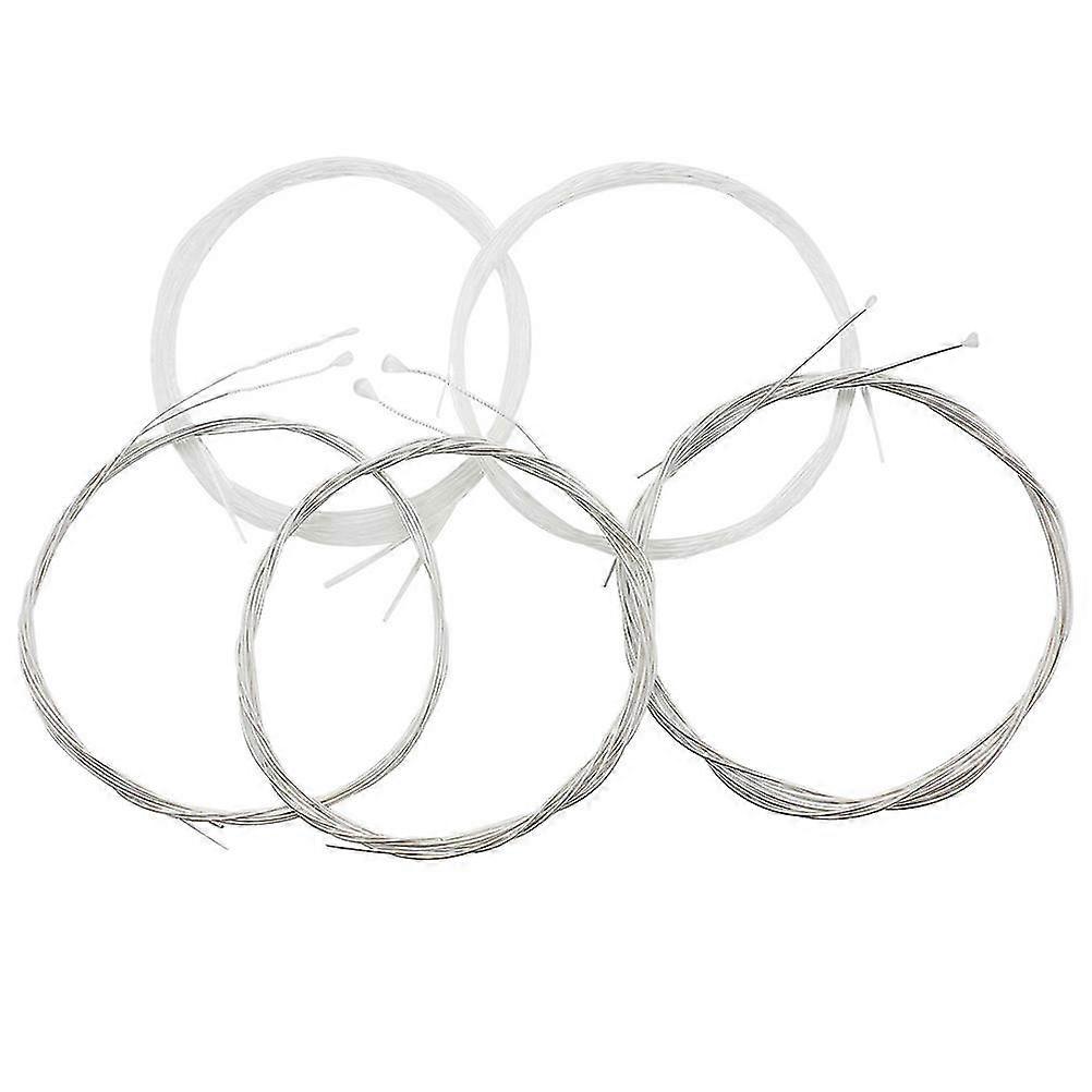 5 pezzi professionale bianco nylon oud stringhe argento placcato rame lega stringhe strumenti accessori