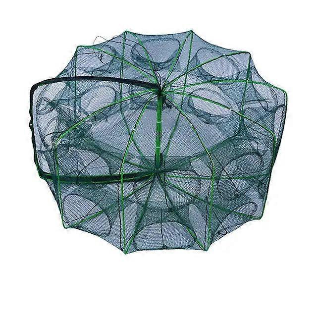Strengthened 6-20 Holes Automatic Net Shrimp Cage Nylon Foldable Crab Fish Trap Nets Cast Folding Fishing Network