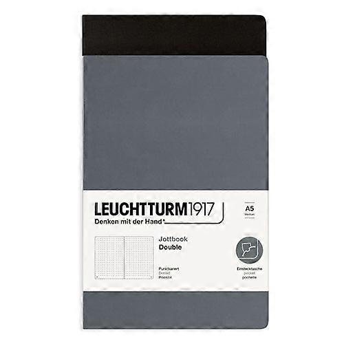 Leuchtturm Twin Pack Jottbook Dotted Premium Quality Lightweight Notebook A5