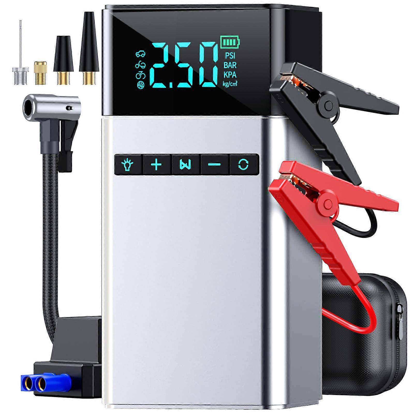 Portable Car Jump Starter with Air Compressor