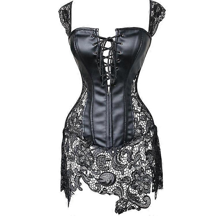 Kvinnor Shapewear Konstläder Full-breast Sexy