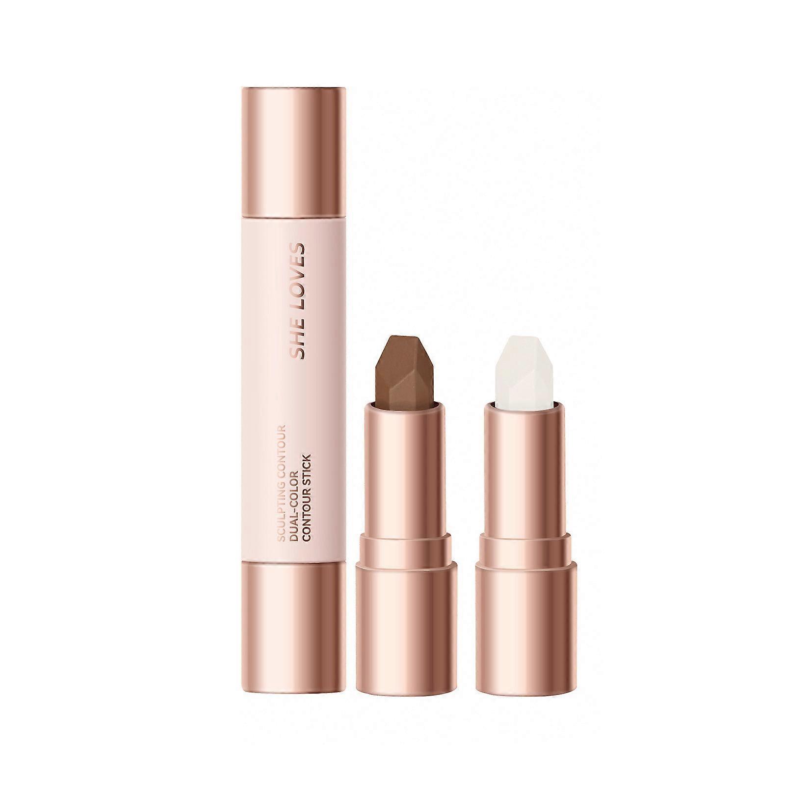 No Limits Cream Bronzer Stick 2 In 1 Double Ends Matte Stick Bronzer Stick Lasting Creamy Sculpting Double Headed Makeup Stick