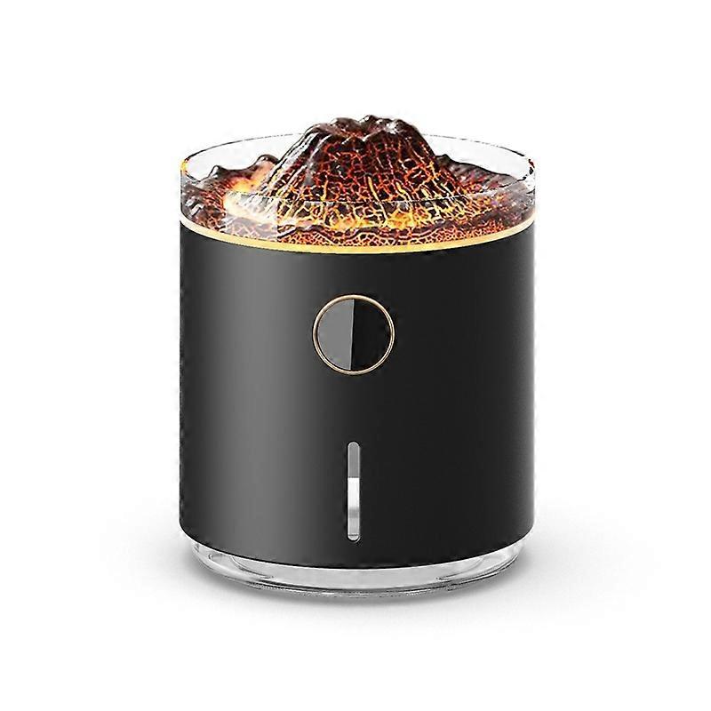 HX127 Mini Volcano Lava Aromatherapy Diffuser Black