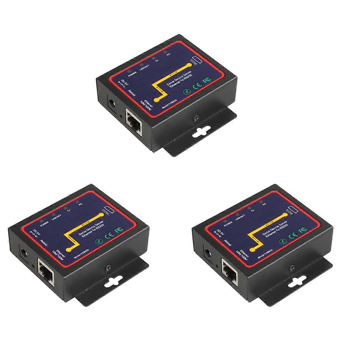 3X priemyselný sériový prevodník Modbus RS232 RS485 RS422 na Ethernet Server zariadení TCP/RTU RJ45 na R