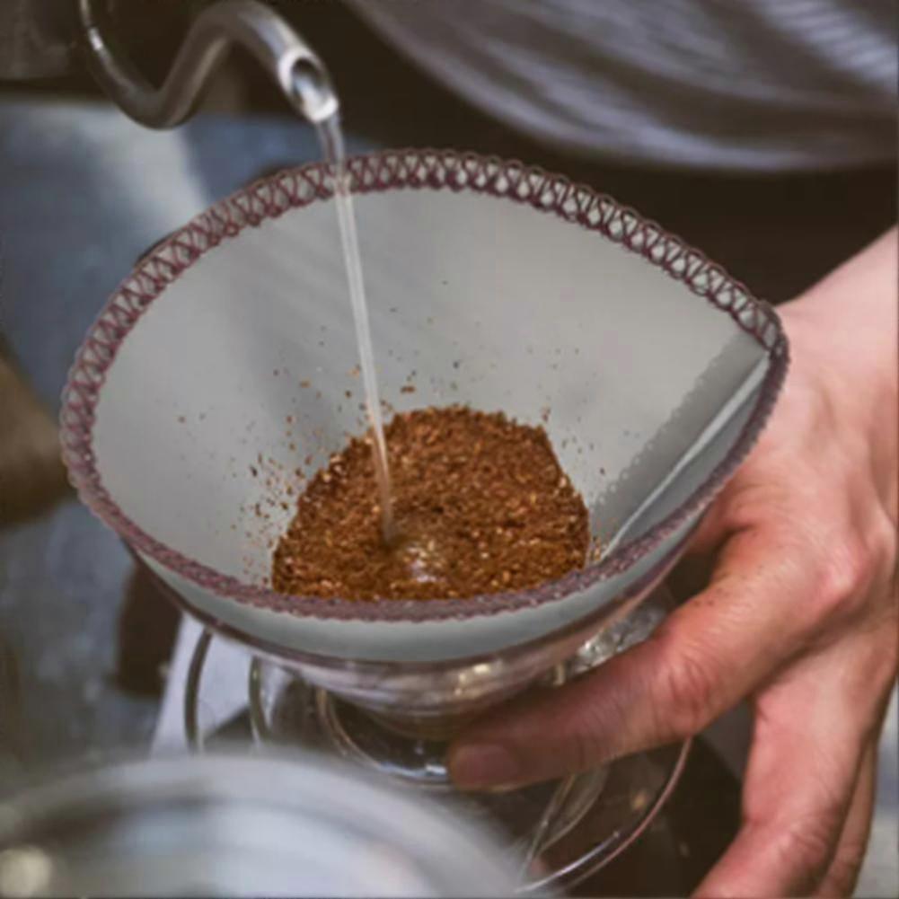 2pcs stainless steel cone filter 2 to 3 cup coffee drip filter