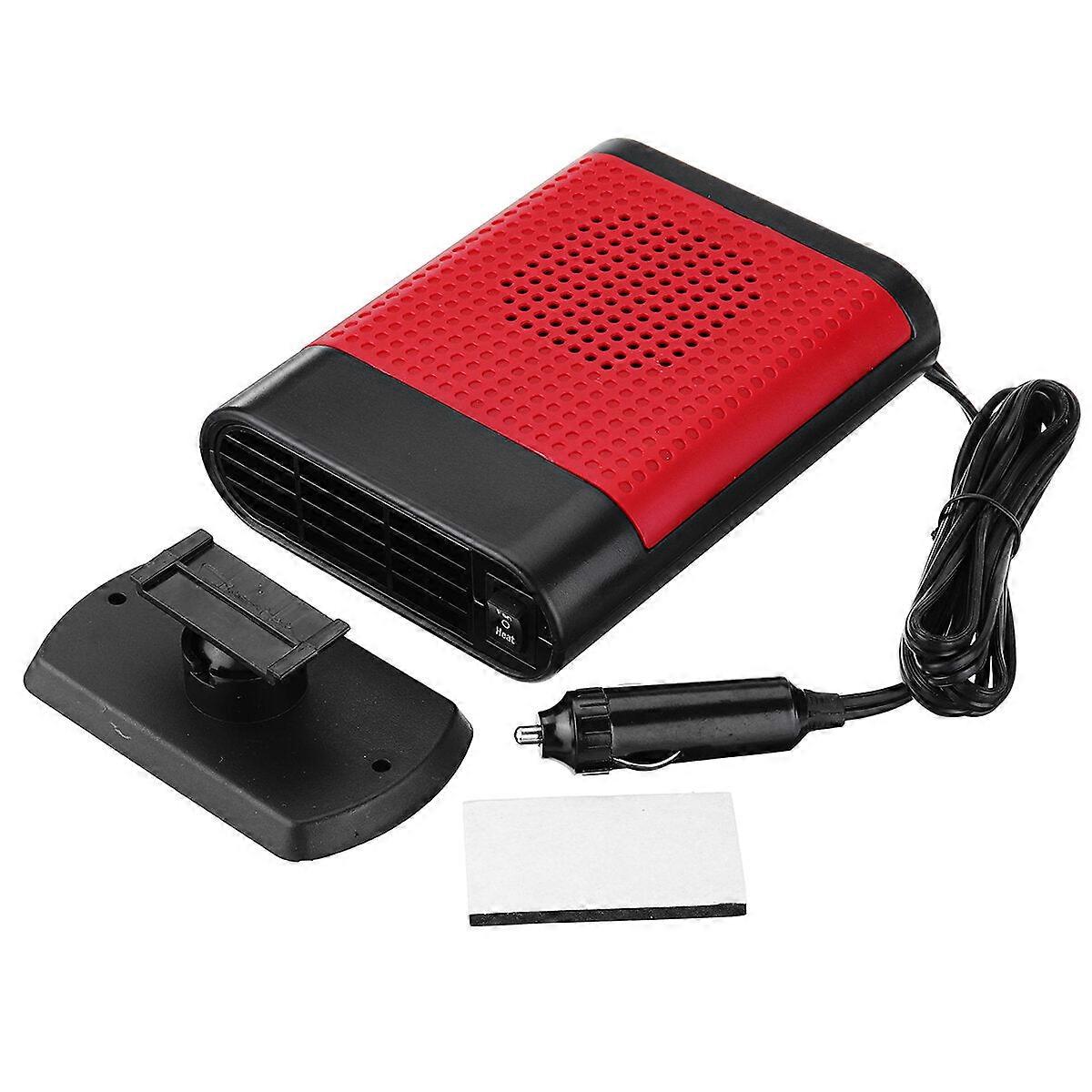 2 In 1 Portable Car Heater Cooler Fan 12v/24v Air Warmer Windscreen Demister Defroster