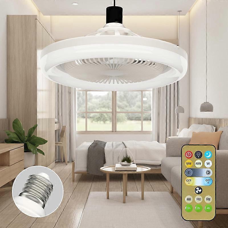 Small Modern Ceiling Fan with Lights Remote Control