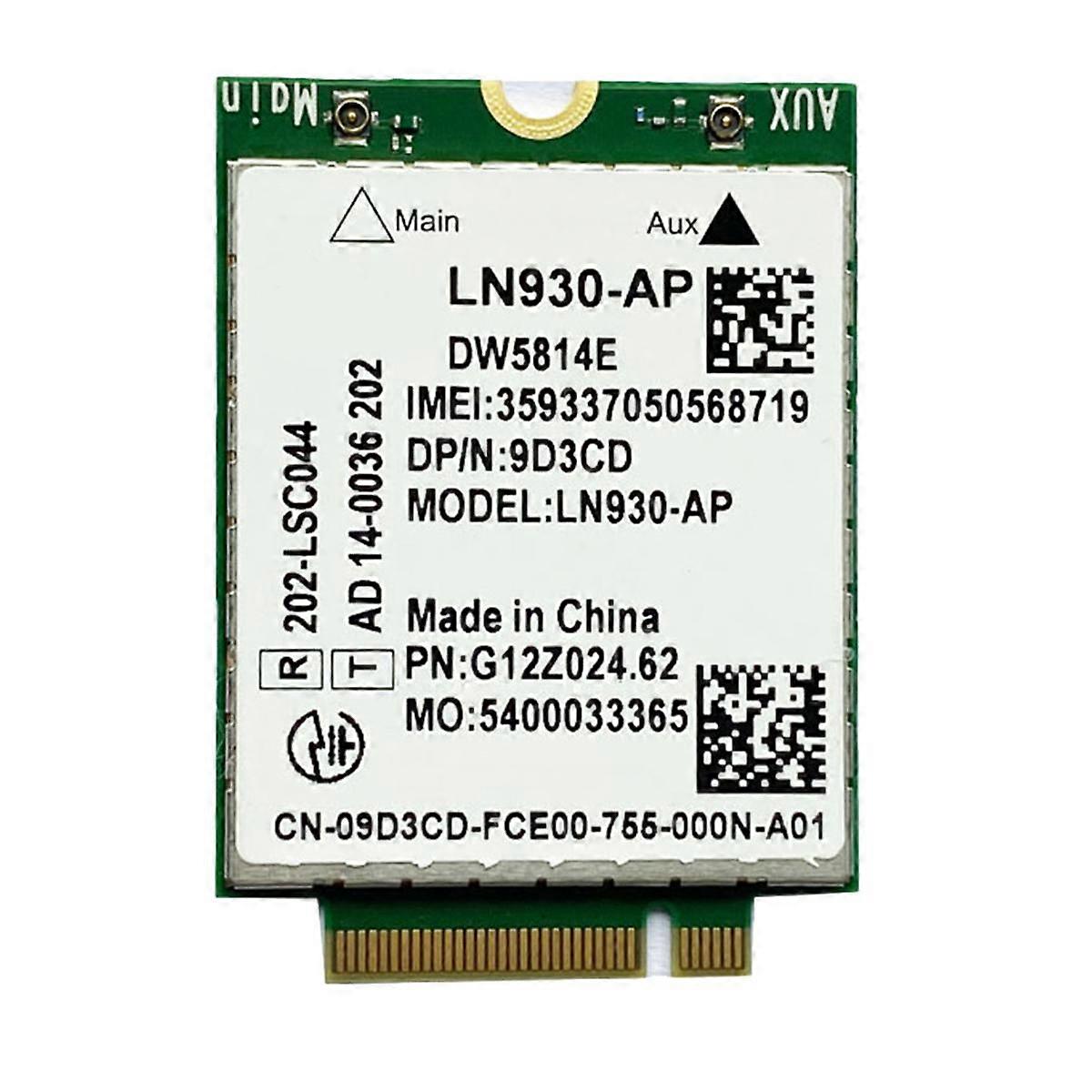 DW5814E for Telit LN930-AP WiFi Card WWAN FDD-LTE NGFF 4G Module for Laptops 5285 5480 5580 7480