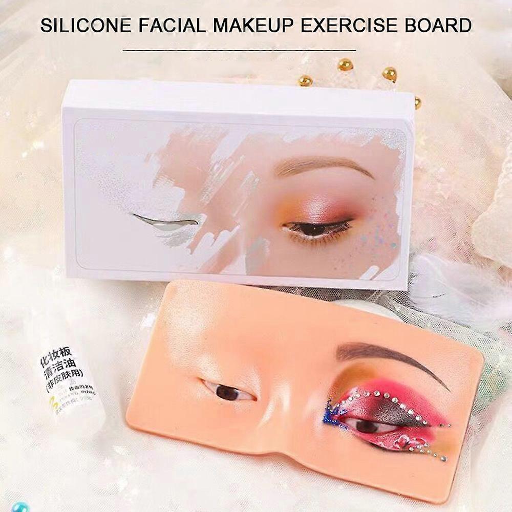Eye Makeup Practice Board Silicone Face Makeup Practicing for Beginners