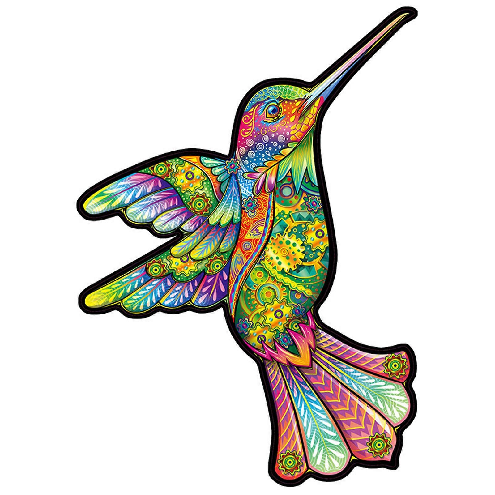 Wooden Puzzle with Colorful Animal Shaped Durable Long Lasting Fun Hard Wood Crafts Toys for Family