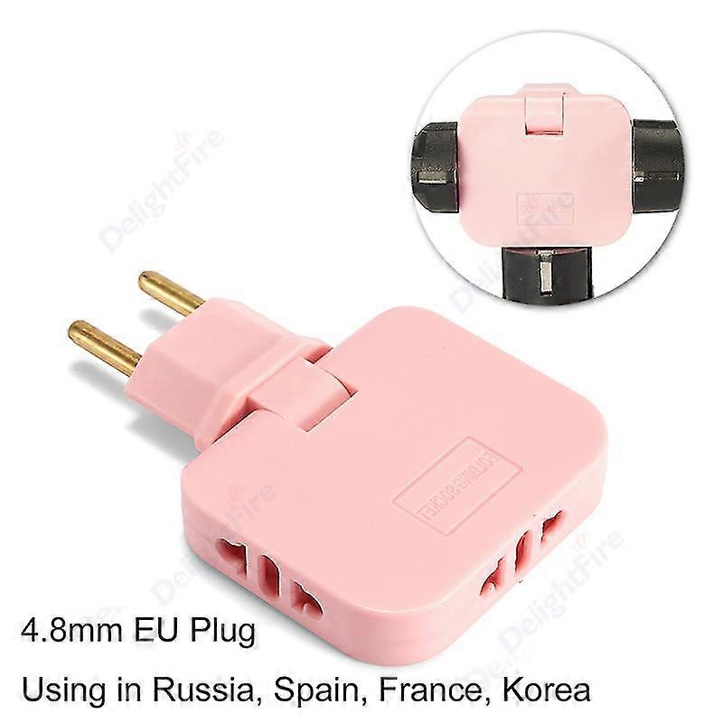 3 In 1 Eu Electrical Socket Power Plug Adapter Foldable Us To Eu Travel Aadapters Ca Us Mx To Euro Kr Plug Ac Outlet Converter