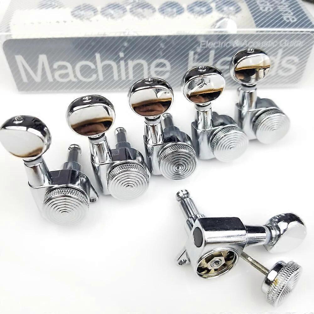 Neue Chrom Gitarre Locking Mechaniken E-Gitarre Mechaniken Mechaniken JN-05SP Lock Silber Stimmwirbel ( Mit Verpackung )