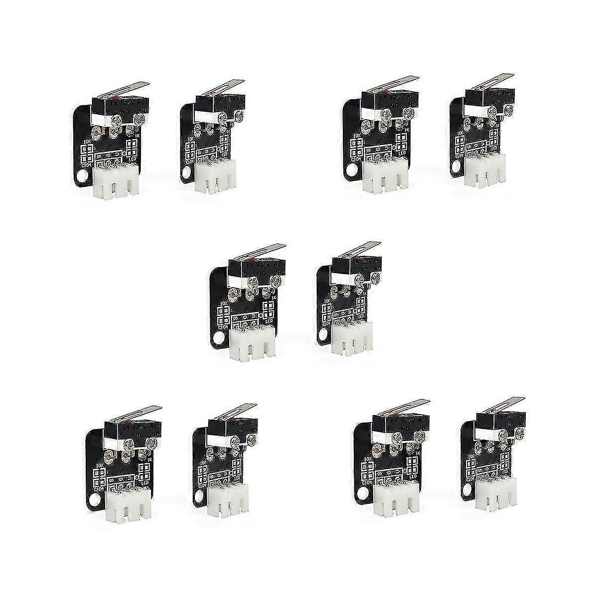 10 Pcs 3D Printer Part End Stop Limit Switch 3 Pin Compatible With Cnc Ramps 1.4 Reprap 3D Printer