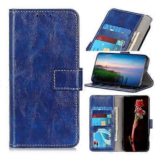 Goodcase Per Nokia C2 Retro Crazy Horse Texture orizzontale Flip Leather Case & Wallet Blu