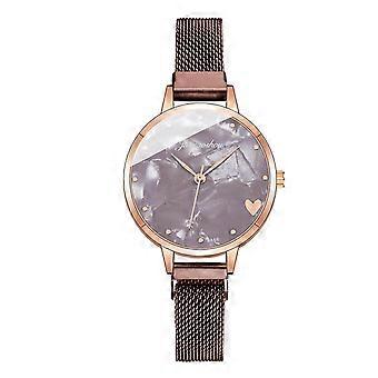 Jxs54 Donna Fashion Orologio Orologio Acciaio Inossidabile Casual Abito Polso Cristallo