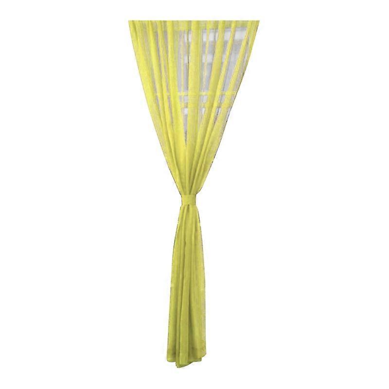 Solid Color Tulle Voile Door Window Curtain Drape Panel Sheer Scarf Valances