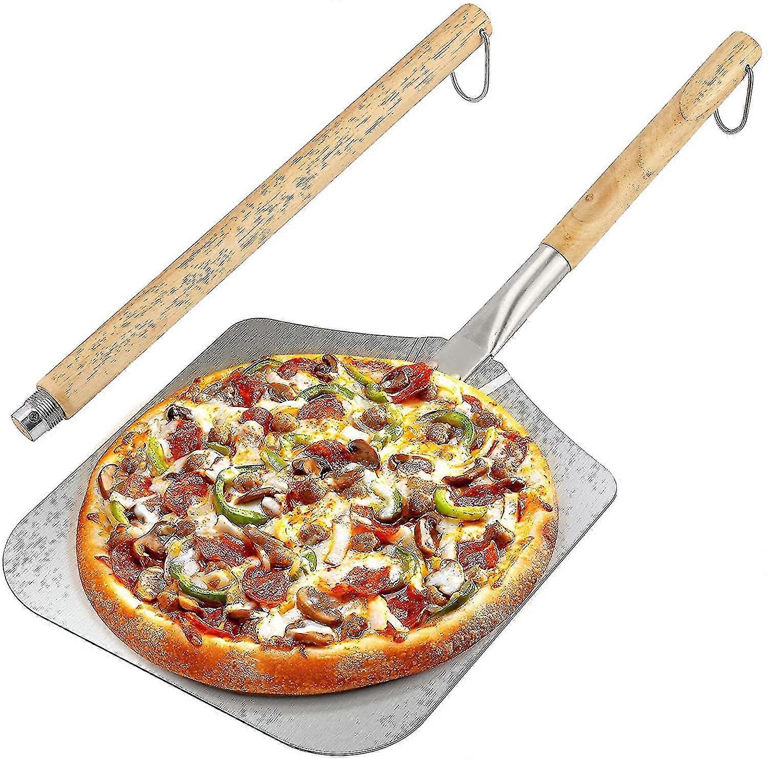 Pizza Stone For Oven, Pizza Pusher Set Of 3, (30.5cmx43.5cm) Stainless Steel