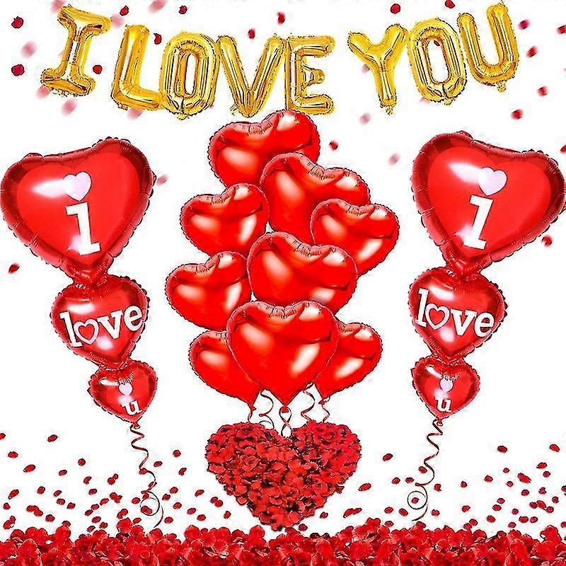 Red Love Balloons Kit