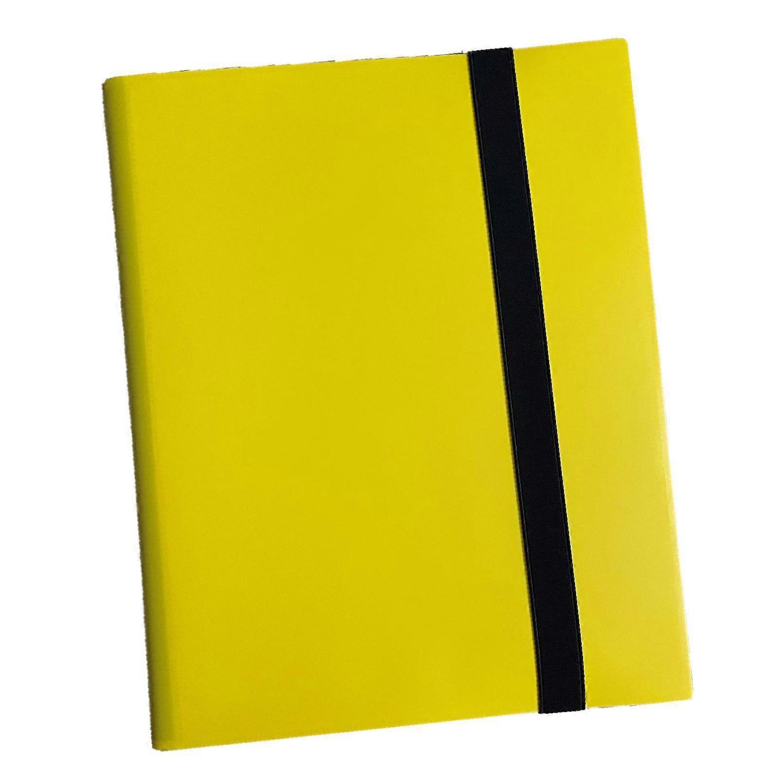 Cartes à collectionner Album Binder Band Closure Card Collection Binder pour 540 cartes jaune
