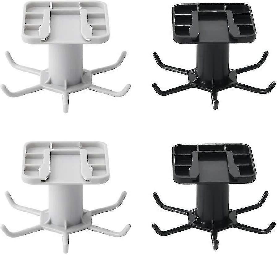 Pieces Kitchen Rotating Hooks, 360 Multifunction Rotating Hooks, No Drilling Wall Hooks, With 6 Hooks, Kitchen Hook Rack, For Home Garden Cooking Acce
