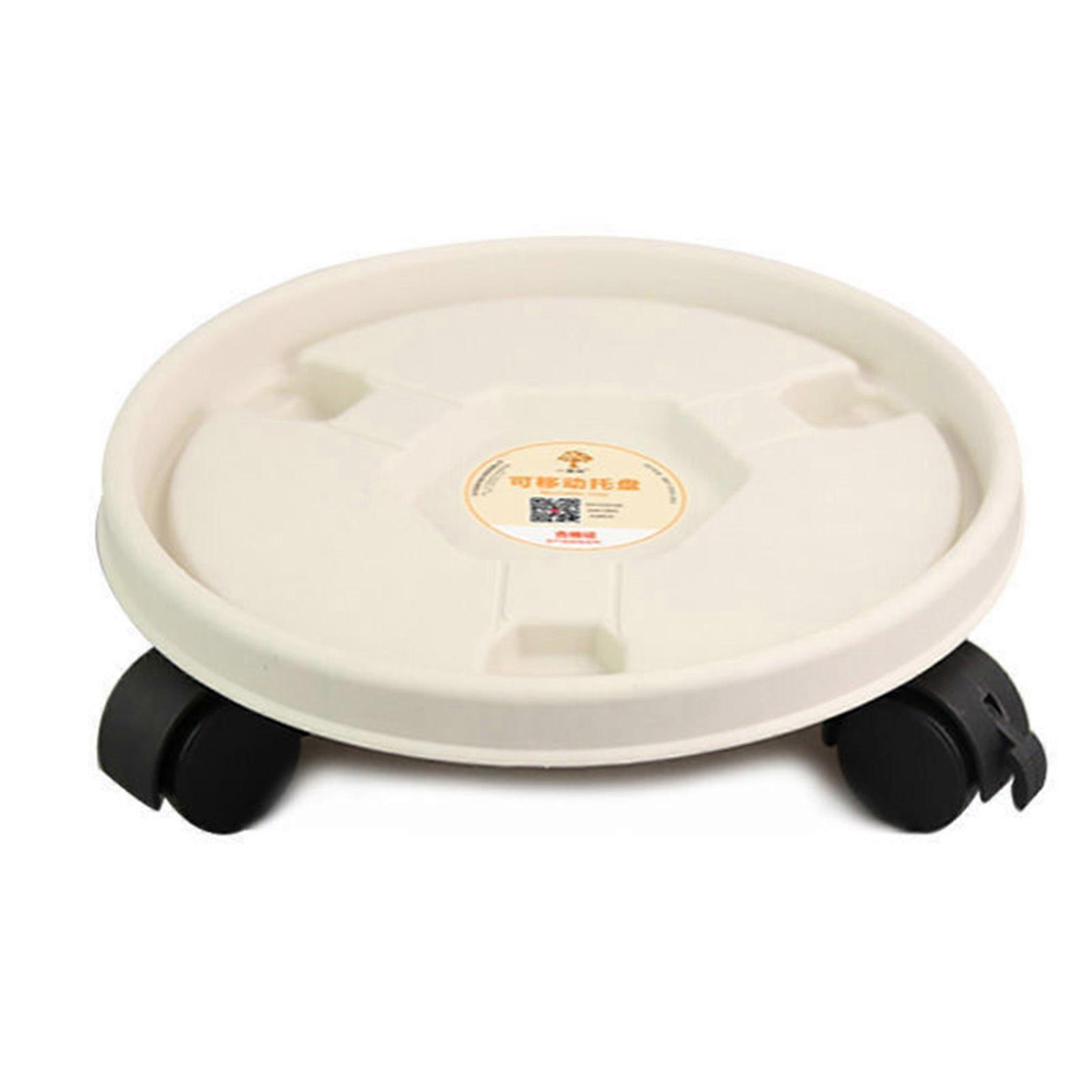 Plant Stand Movable Holder Caster Wheels Pallet Plastic Vase With Rollers for Garden Planter Deck Potted Plant