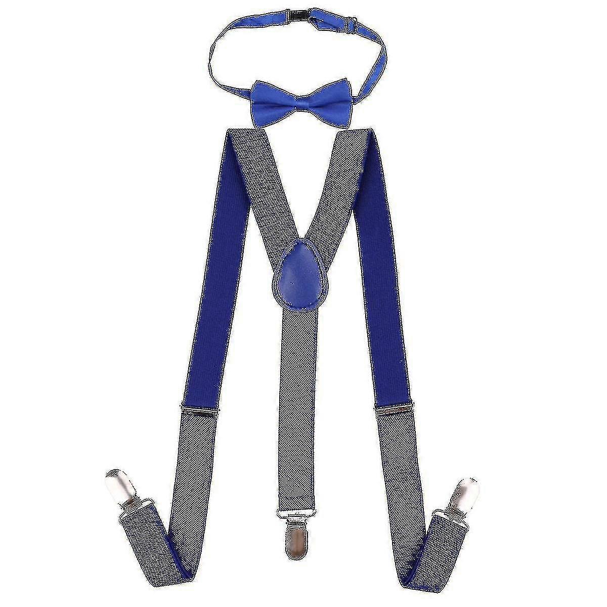 Kids Bow Tie And Adjustable Elastic Suspender Braces For Boys