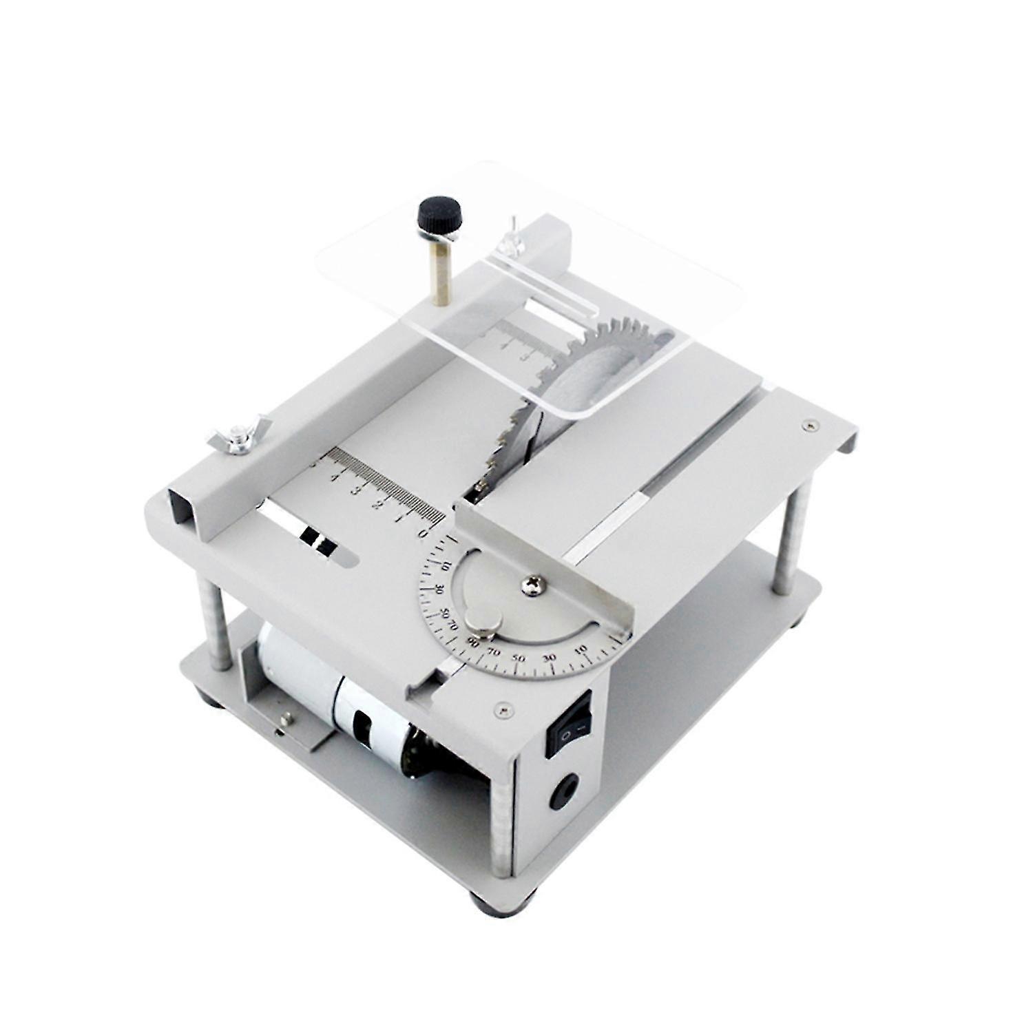 150W Multi Functional Table Saw Mini Desktop Saw Cutter Electric Cutting Machine with Saw Blade Adju