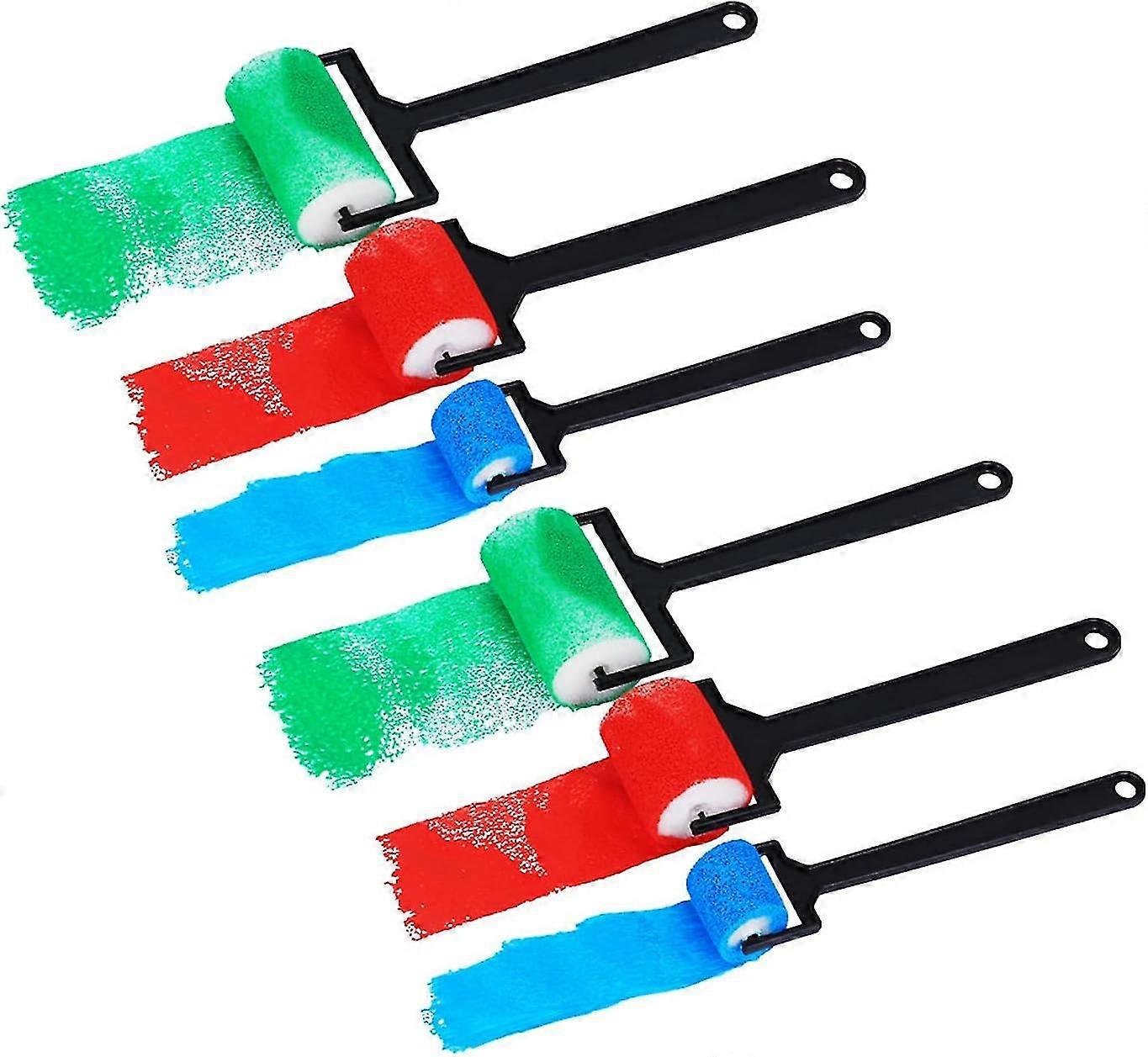 Foam Paint Roller For Kids - 6 Pieces Sponge Rollers