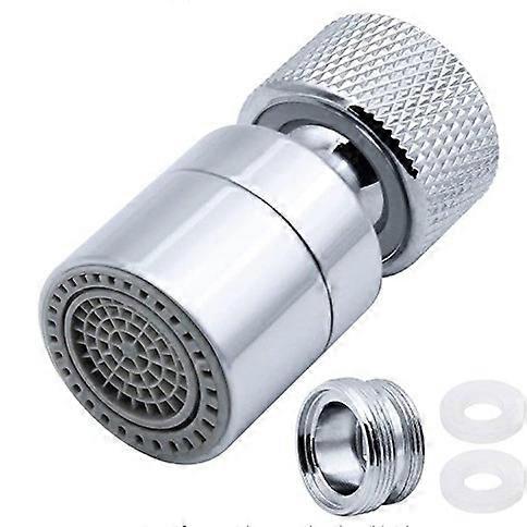 1PCS Dual Function Wide Angle Solid Brass Faucet Aerators - Male Thread - Polished Chrome(#25)