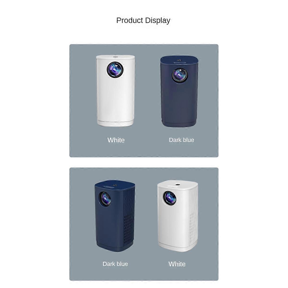 Mini Projector 1080P Wireless Movie Projectors 100Inches Same Screen Technique Home Theater Video Player EU Plug-B