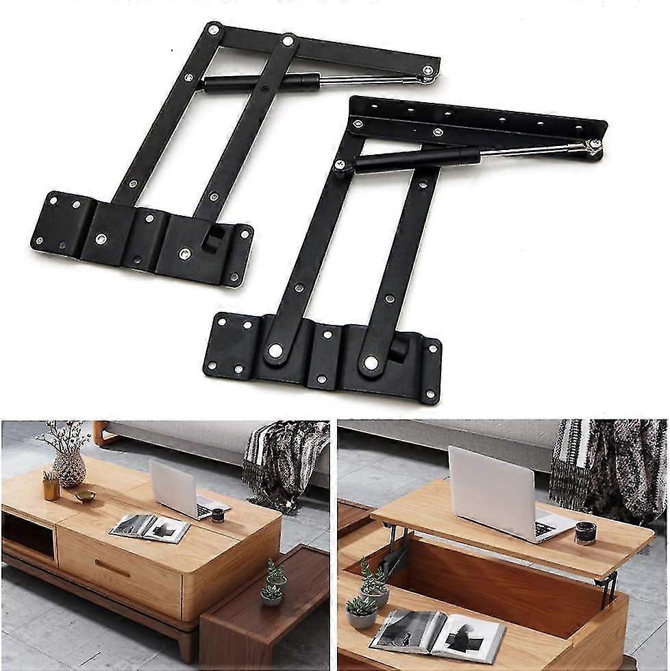 1 Pair Coffee Table Spring Hinge 50kg/100lbs,folding Coffee Table Desk Lift Mounting Frame,rust-proof,durable And Sturdy For Coffee Table Furniture Ac