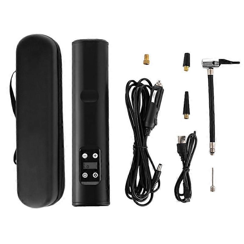 12V 150PSI USB Cordless Portable Air Compressor LCD Handheld Inflatable Pump